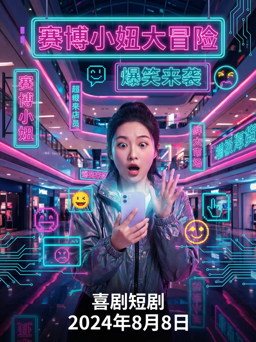 斗破苍穹《迦南学院篇》 搞笑喜剧短剧 - 赛博小妞大冒险海报